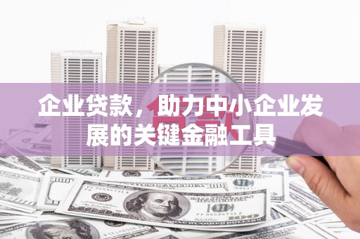 阎良企业贷款，助力中小企业发展的关键金融工具