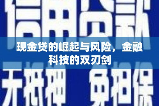 阎良现金贷的崛起与风险，金融科技的双刃剑