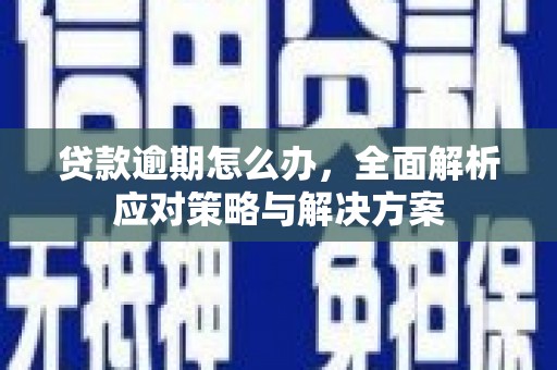 阎良贷款逾期怎么办，全面解析应对策略与解决方案